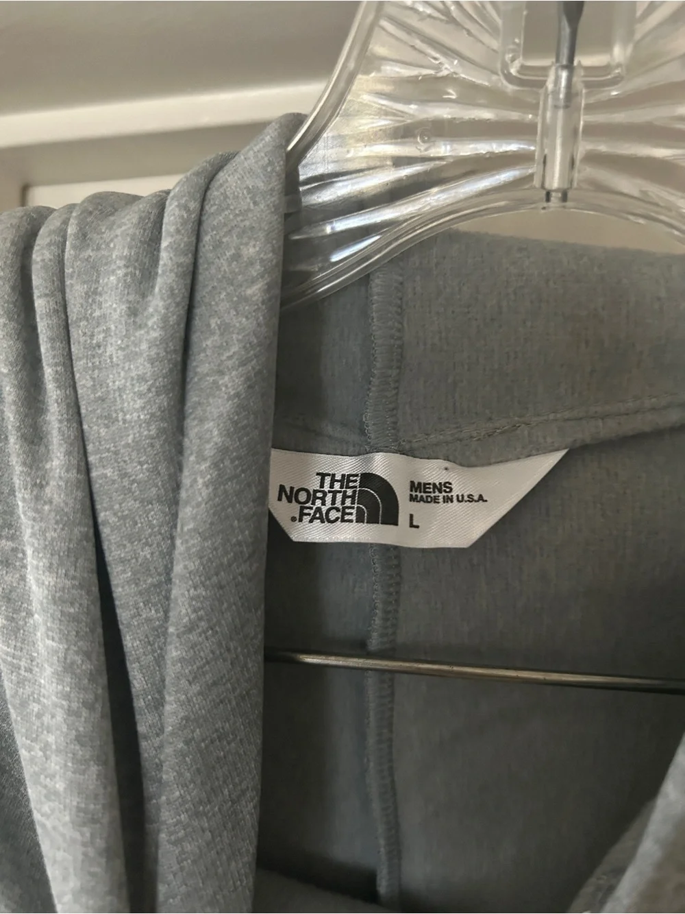 The North Face Men's Light Gray Hoodie Jacket